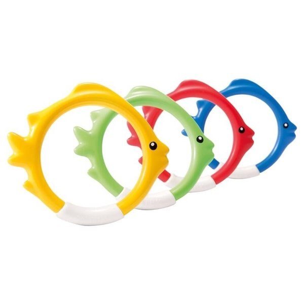Assorted Plastic Fish Ring Pool Diving Toy, Intex, Mfr#: 55507E